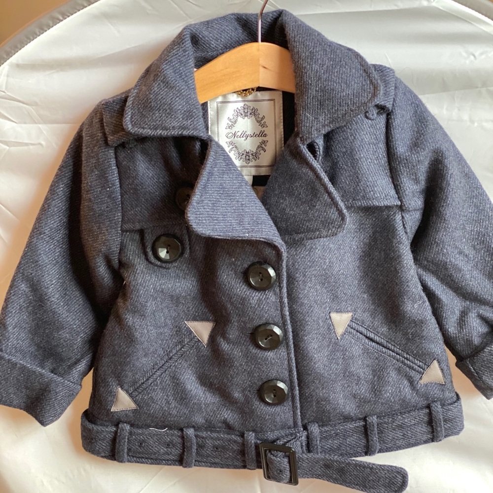 Nellystella Riley Wool Coat color Graystone